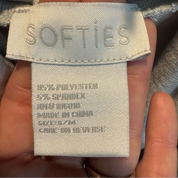 Softies Dream Jersey Lounge Set in Heather Gray sz S/M - Picture 6 of 8